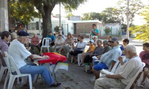 Charla con el ex-ministro de Ganadería Ernesto Agazzi sobre la crisis de rentabilidad en el sector agropecuario. 3 de marzo de 2018. Coordinadora Ñ, Montevideo