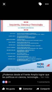 Flyer Actividad de Campaña de Alejandro "Pacha" Sánchez